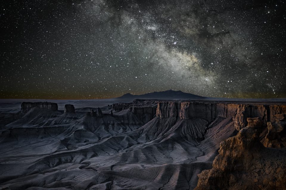 Realistic 1st Place Milky Way over Moonscape Overlook by Richard Strobel