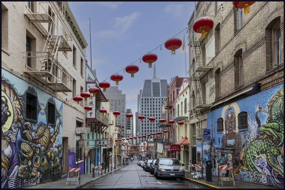 Realistic 1st Place Rain on China Town by Carol Murdock